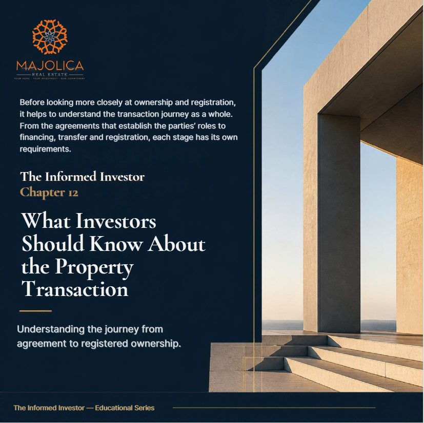 The Informed Investor, Chapter Twelve: What Investors Should Know About the Property Transaction