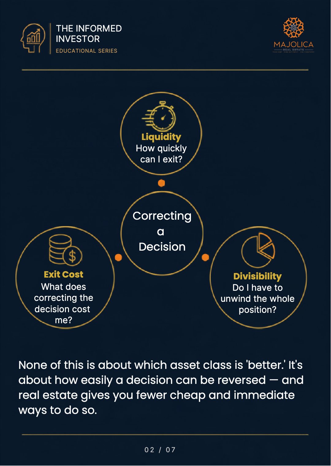 The Informed Investor, Chapter Eight: The Cost of Changing Your Mind — slide 3