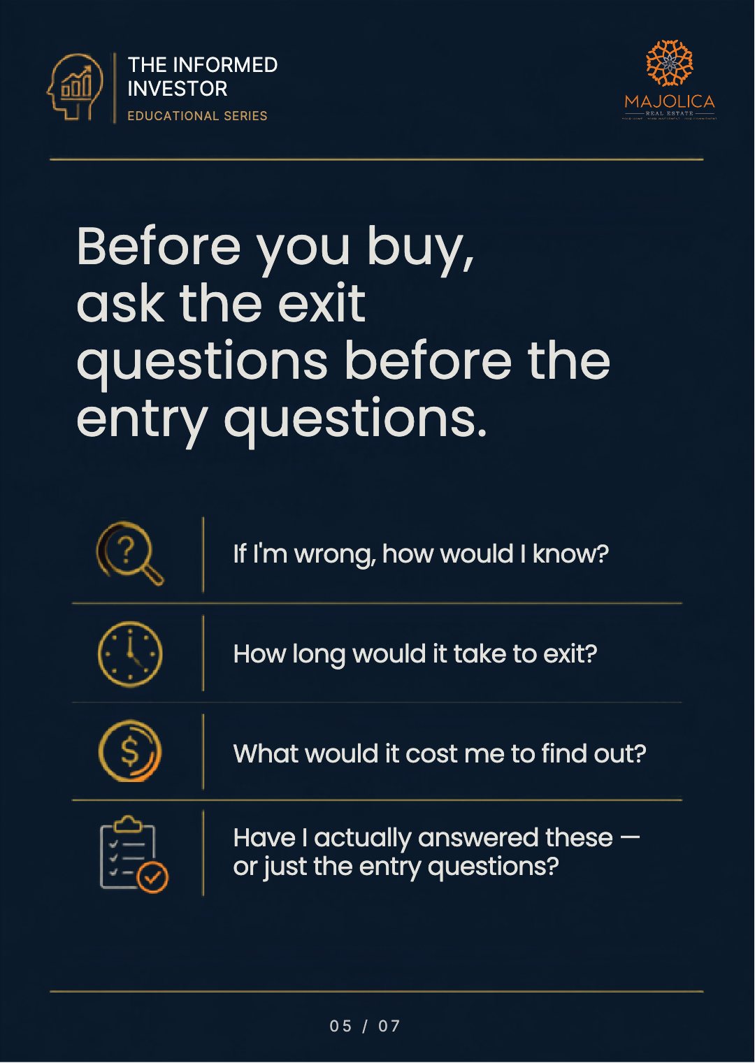 The Informed Investor, Chapter Eight: The Cost of Changing Your Mind — slide 6
