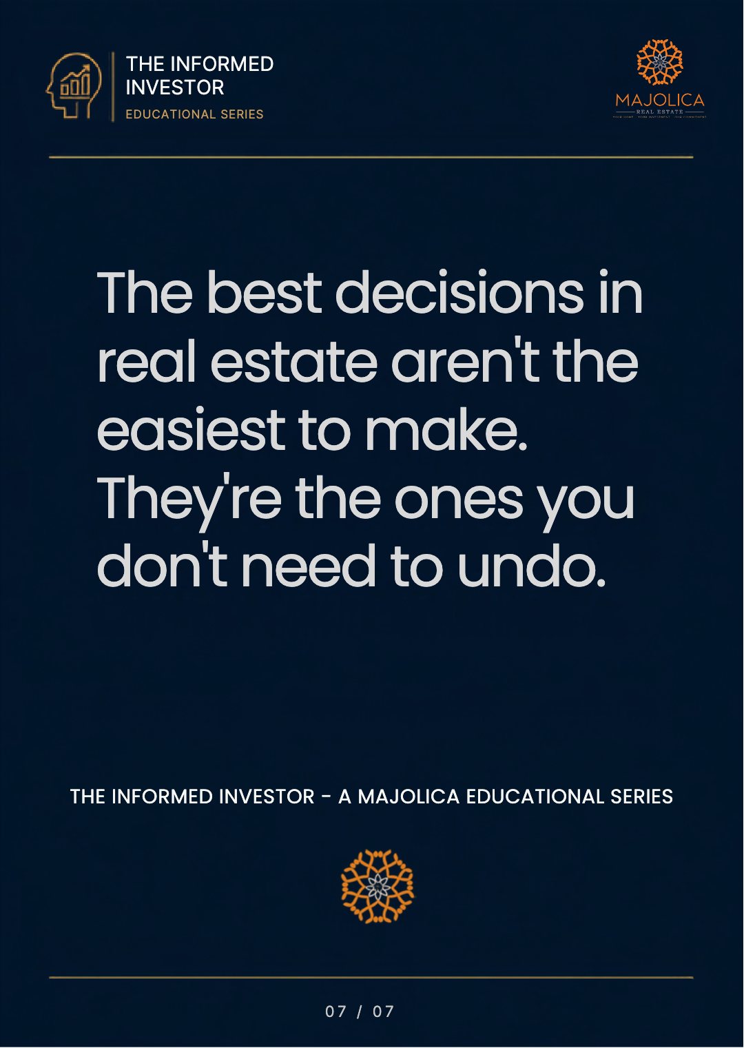 The Informed Investor, Chapter Eight: The Cost of Changing Your Mind — slide 8