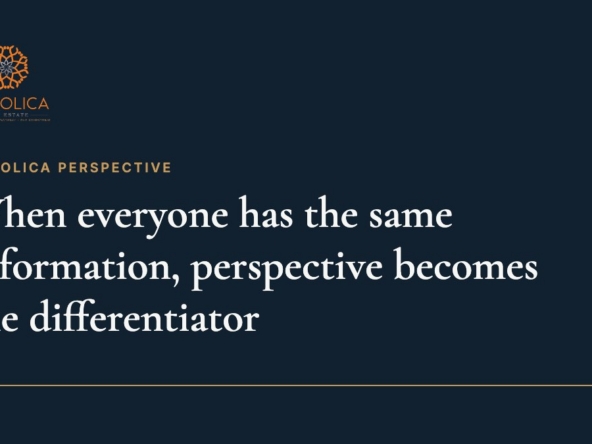 Majolica Perspective: When everyone has access to the same information, perspective becomes the differentiator.