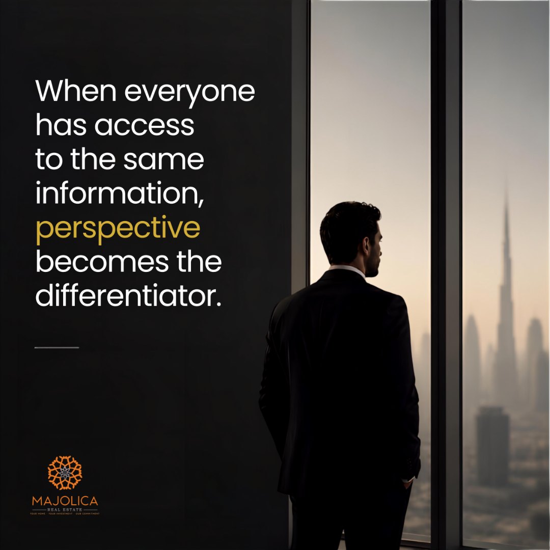 Majolica Perspective: When everyone has access to the same information, perspective becomes the differentiator.
